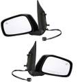 2011, 2012, 2013 Suzuki Equator Driver and Passenger Set of Side Mirrors Power Heat Black Textured Cap New Replacement Electric Side View Mirror For 11, 12, 13 Equator -Replaces Dealer OEM 96302-9BE0C, 96301-9BE0C