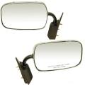 88, 89, 90, 91, 92, 93, 94, 95, 96, 97, 98, 99, 00, 01* GMC Pickup Truck Side View Door Mirror Manual Chrome -Driver and Passenger Set