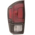 2017 2018 2019 Tacoma Tail Light Brake Lamp Black Bezel -Left Driver 17, 18, 19 Toyota Tacoma tail light lens cover assembly replacement -Replaces Dealer 81560-04200