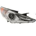 2011, 2012, 2013, 2014 Hyundai Sonata GL / GLS Headlight Assembly New Replacement Halogen Headlamp Lens Cover With Integrated Side Light 11, 12, 13, 14 Sonata GL / GLS -Replaces Dealer OEM 92102-3Q000