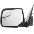2008-2012 Escape Door Mirror Power Heat Blind Spot Glass Smooth -Left Driver 08, 09, 10, 11, 12 Ford Escape including hybrid
