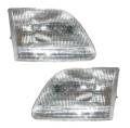 1997-2002 Ford Expedition Front Headlight Lens Cover Assemblies -Driver and Passenger Set