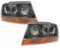 1999-2004 Grand Cherokee Laredo Headlight Lens Cover Assemblies -Driver and Passenger Set