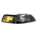 Mustang - Lights - Headlight - Ford -# - 1999-2004 Mustang Headlight Lens Cover with Smoked Bezel -Right Passenger